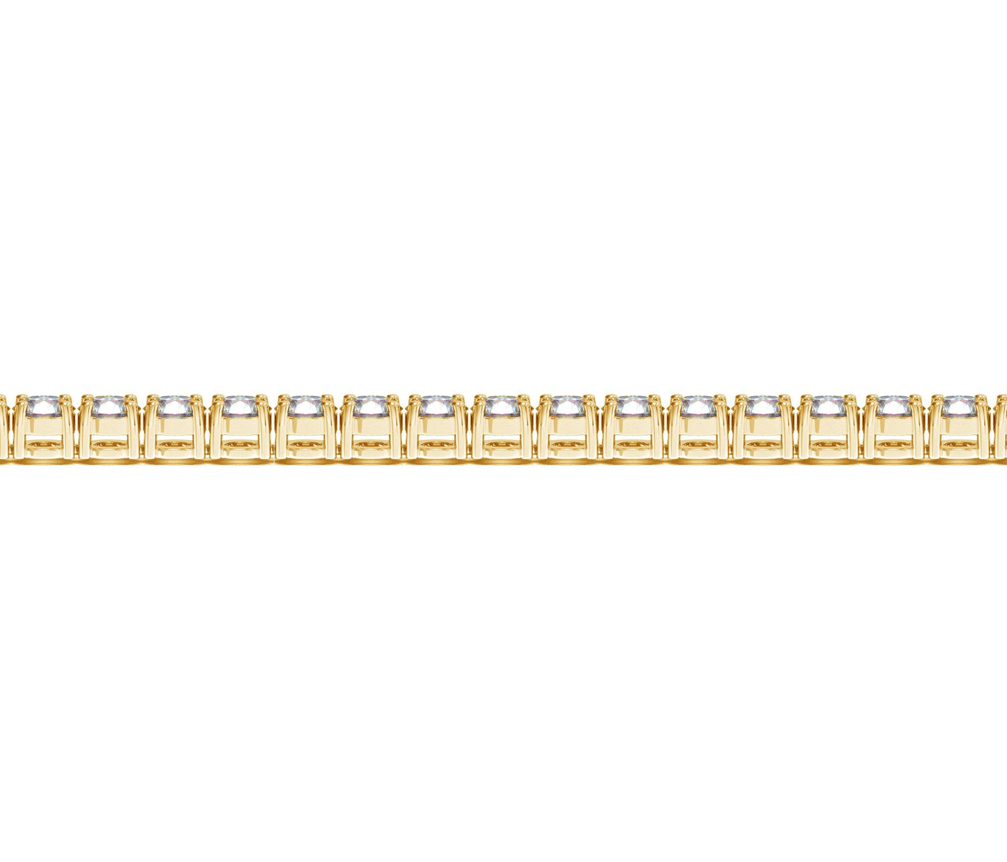 Lab Grown Round Diamond Tennis Bracelet in 14k Yellow Gold (10 cctw F/G VS2/SI1)