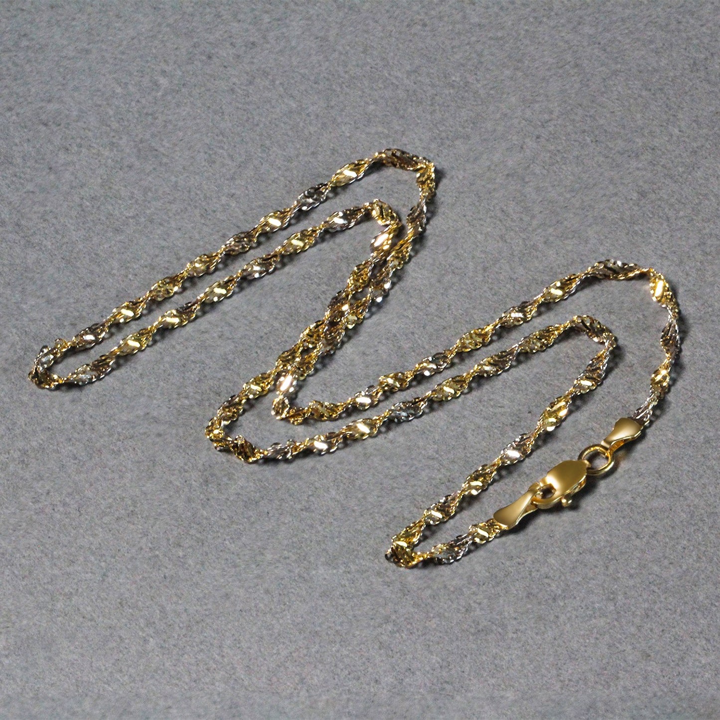 14k Two-Tone Singapore Chain