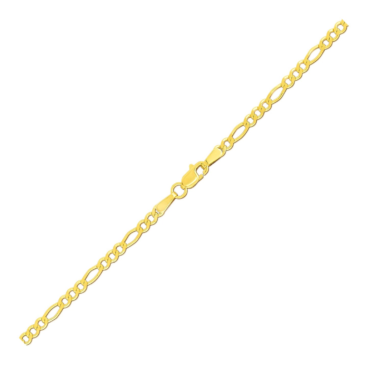 14k Figaro Anklet