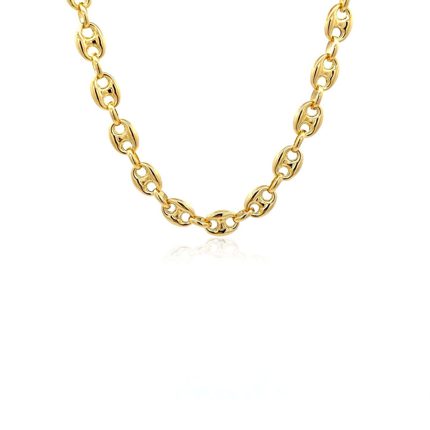 14k Puffed Mariner Chain