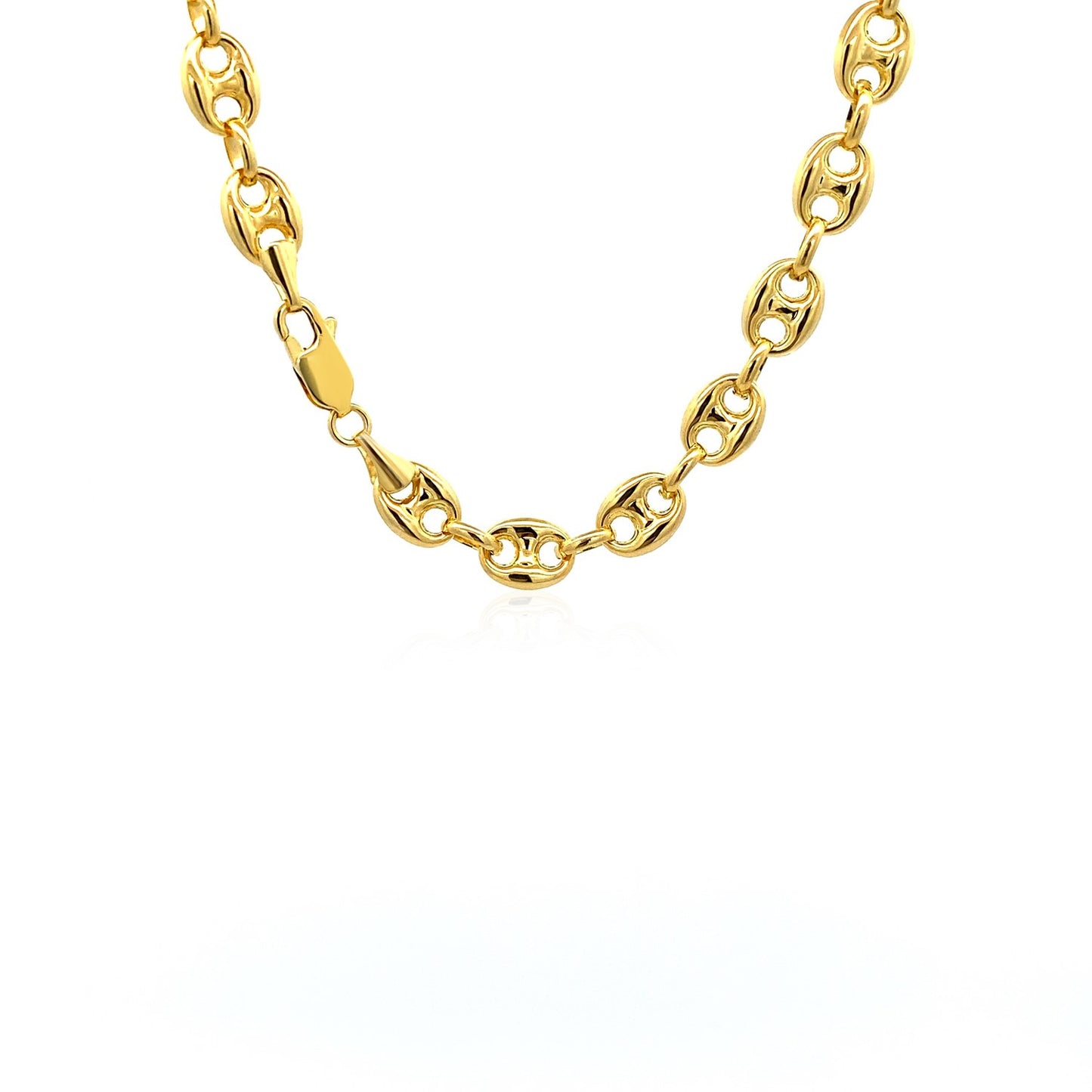 14k Puffed Mariner Chain