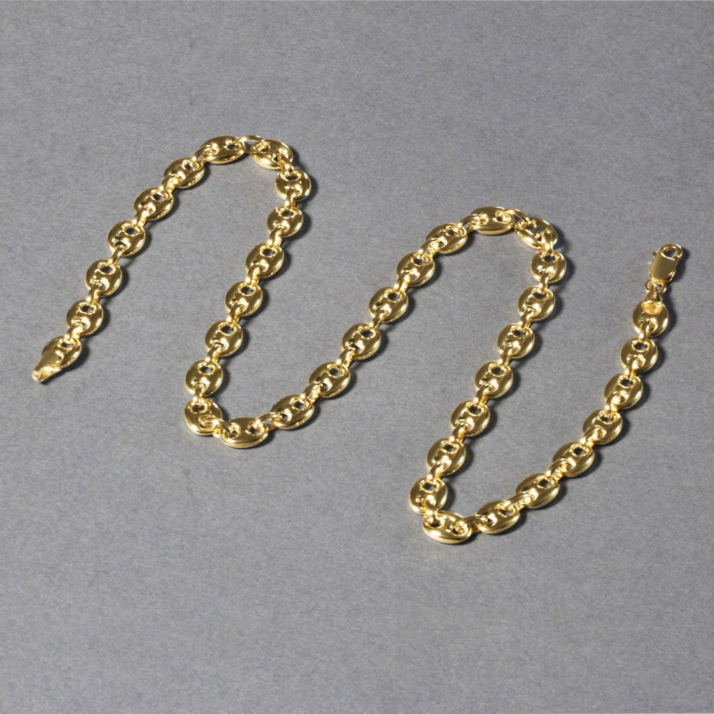 14k Puffed Mariner Chain