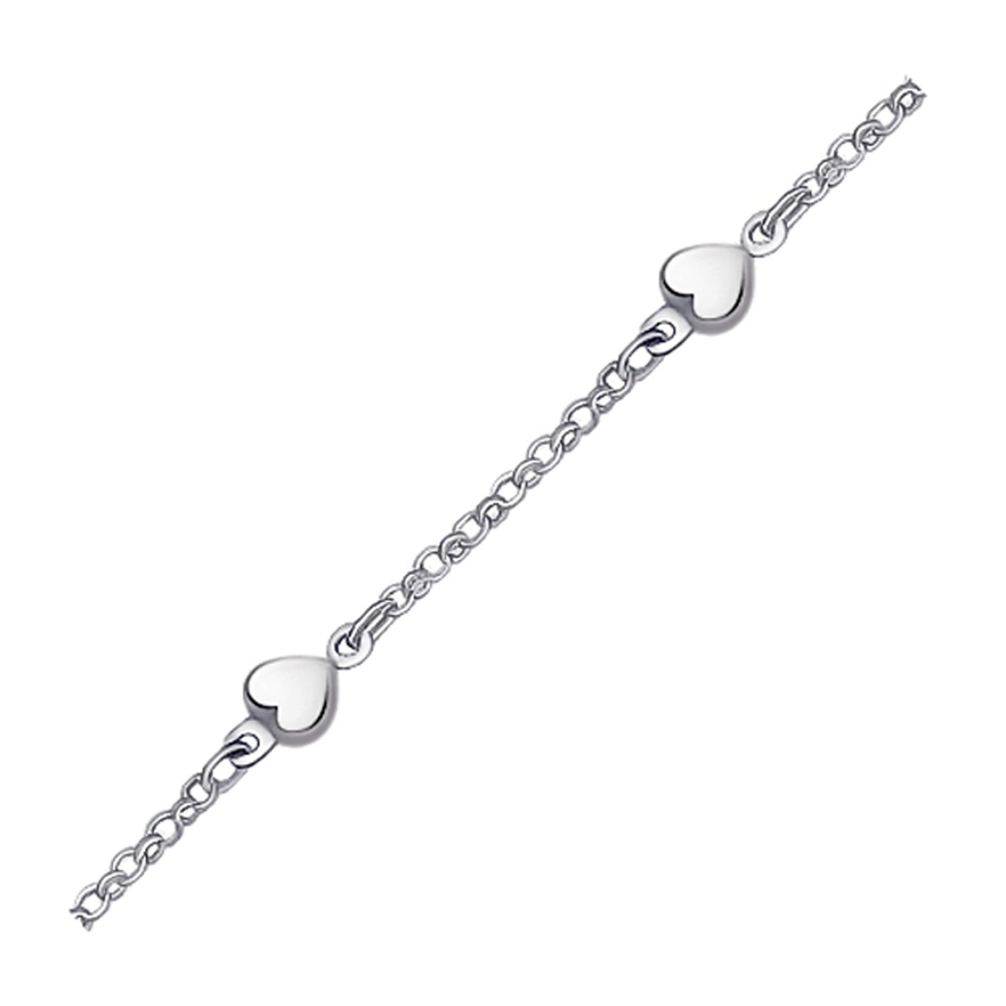 14k Sweetheart Anklet