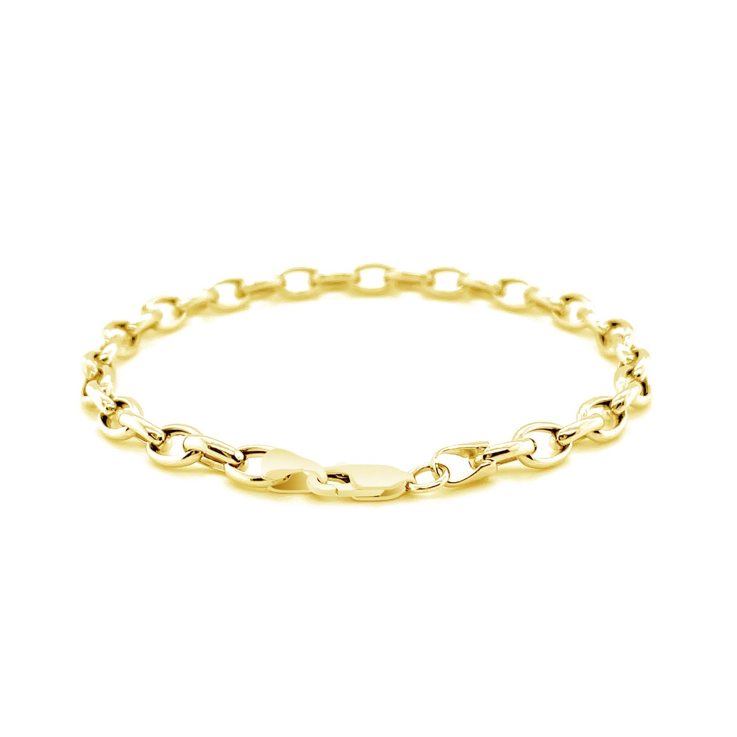 14k Yellow Gold Oval Rolo Bracelet (4.60 mm)