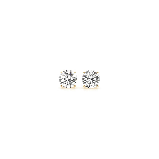 14k Yellow Gold Diamond Studs 0.5 carat