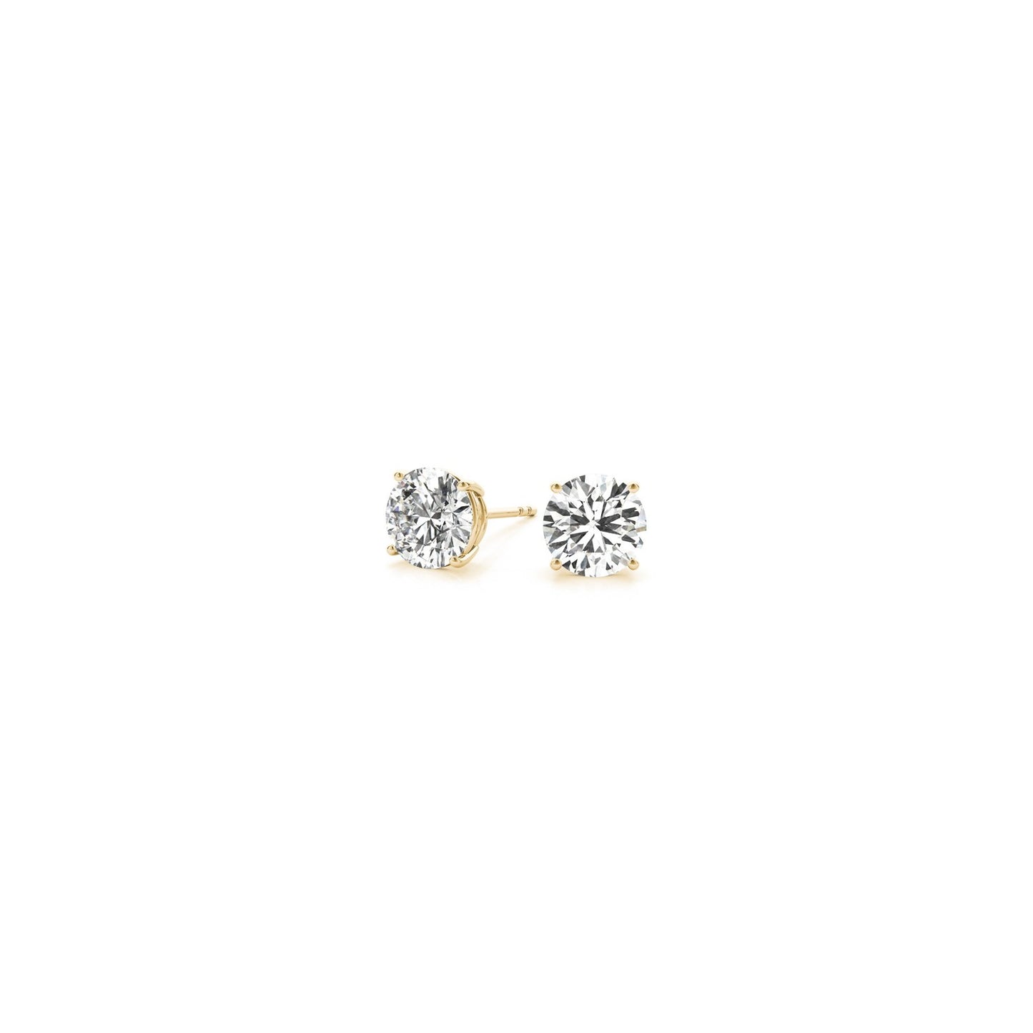 14k Yellow Gold Diamond Studs 0.5 carat