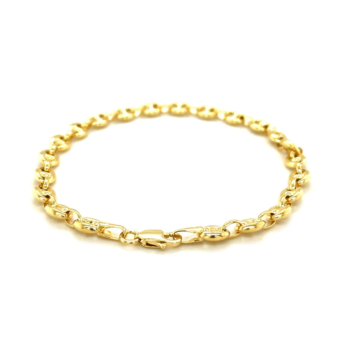 14k Puffed Mariner Anklet