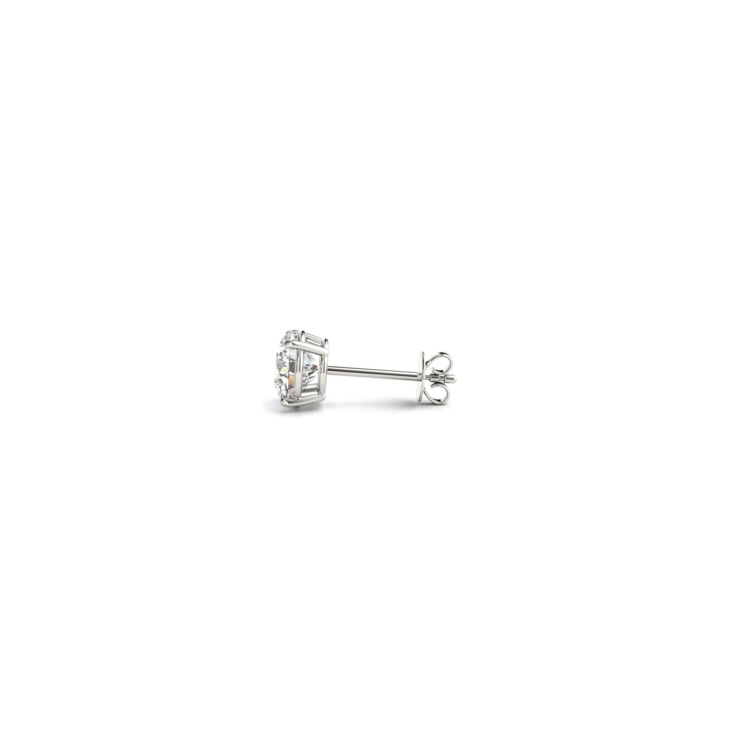 14k White Gold Diamond Studs 0.5 carat