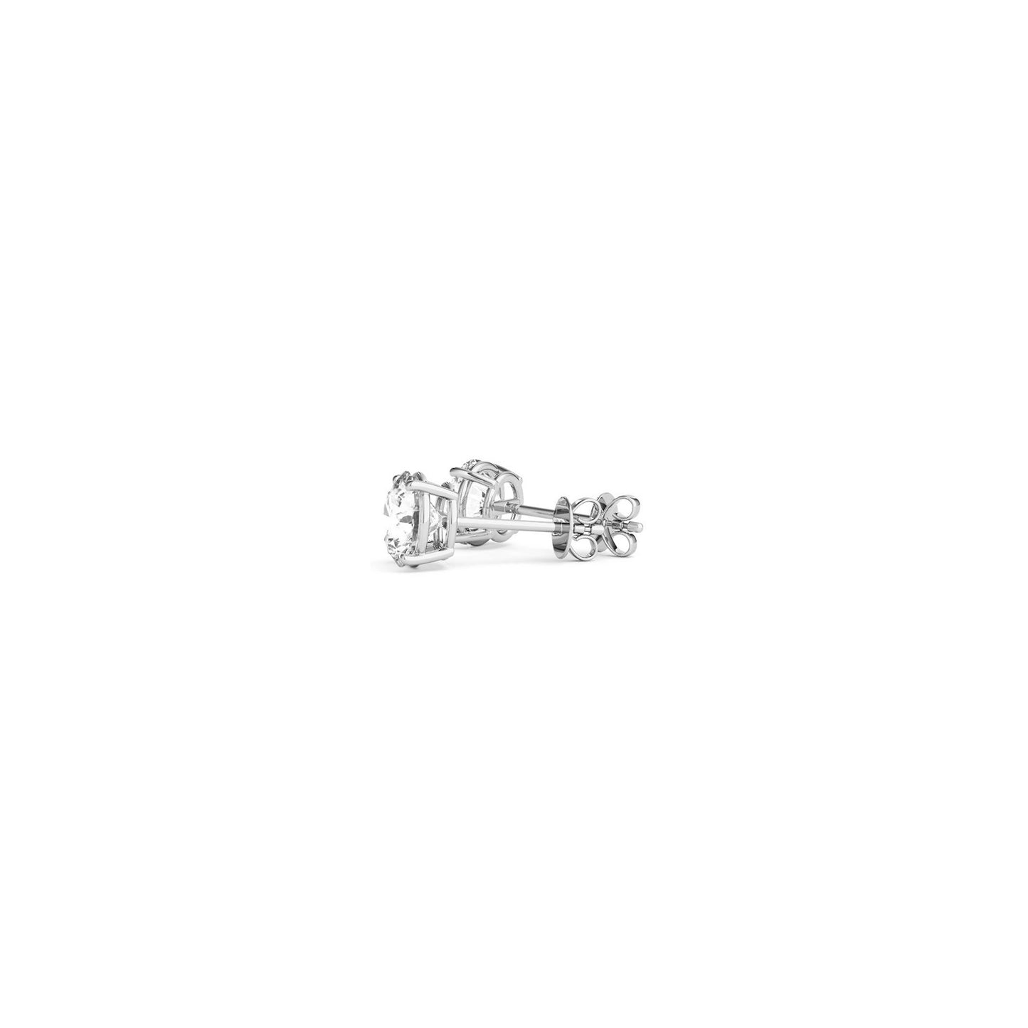 14k White Gold Diamond Studs 0.5 carat