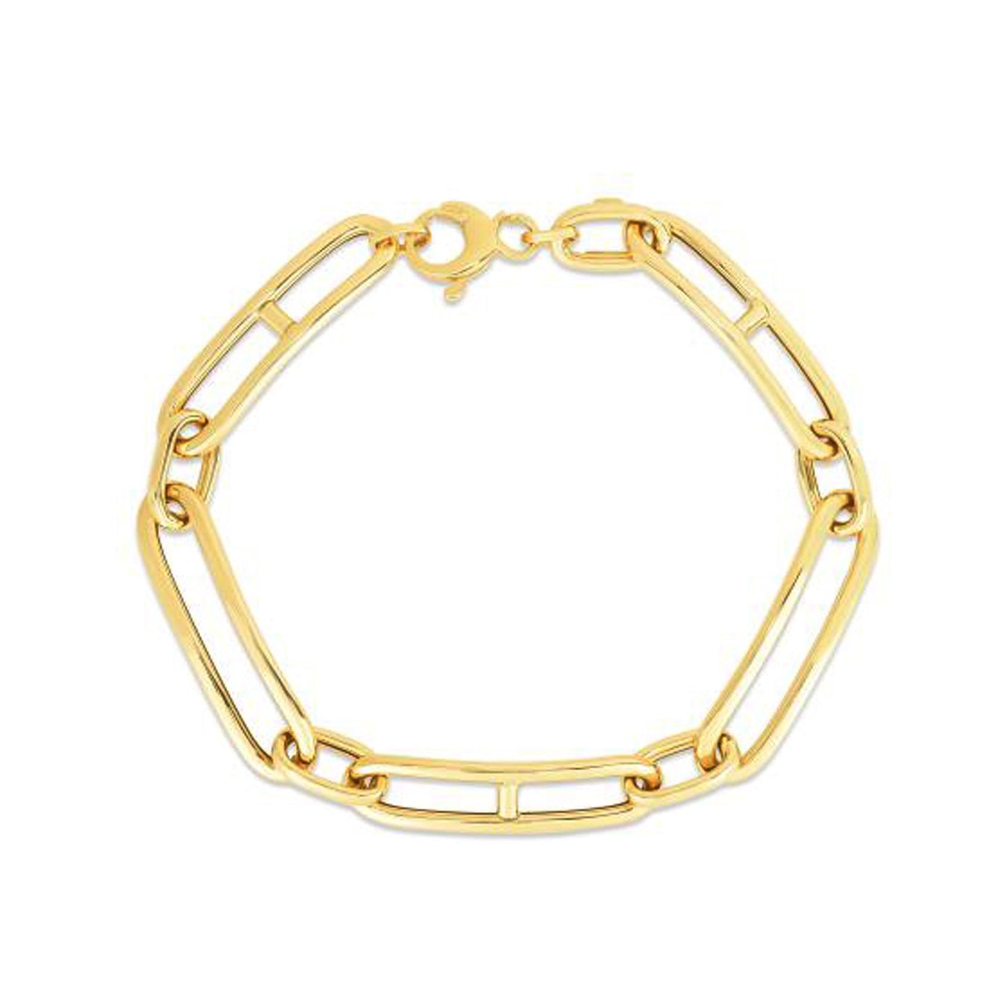 14k Alternating Mariner Bracelet