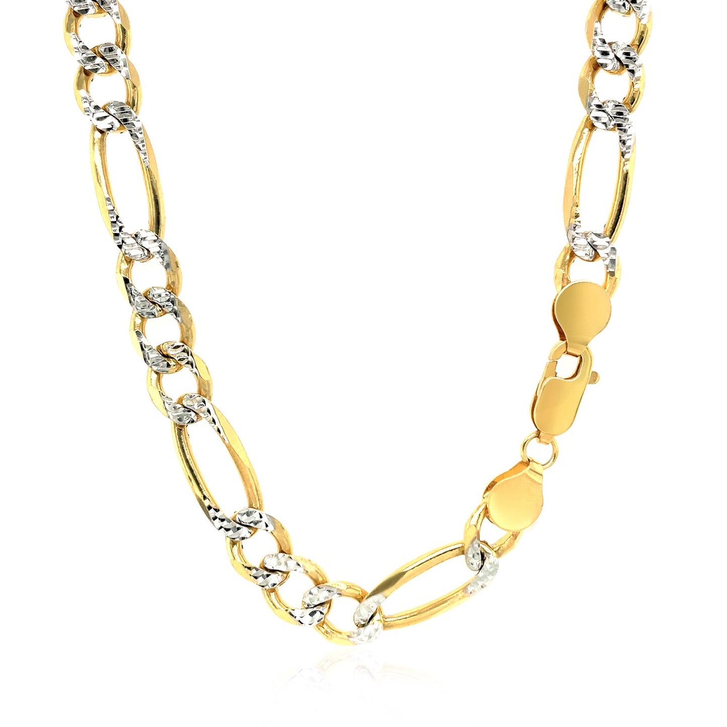 14K Pavé Figaro Chain
