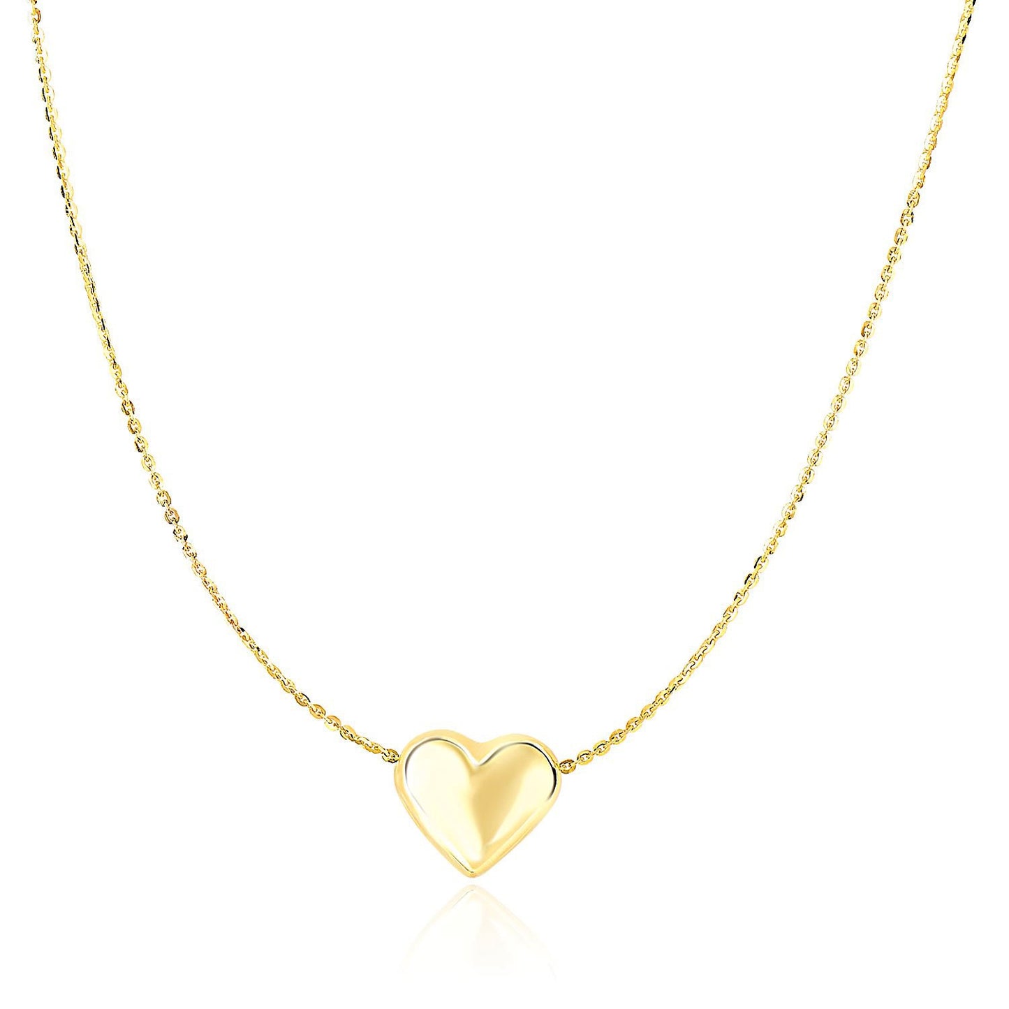 14k Sliding Sweetheart Necklace