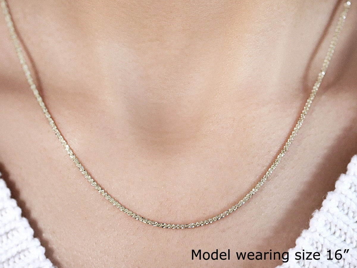 10k Yellow Gold Sparkle Chain (1.50 mm)