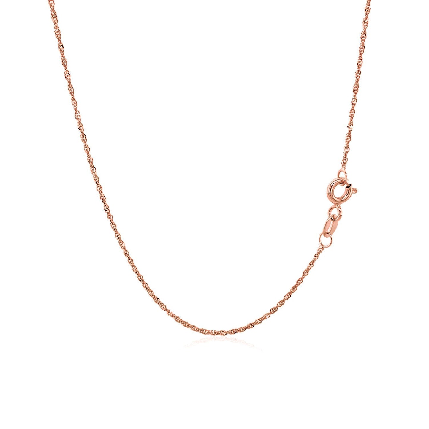 14k Rose Gold Singapore Chain (1.10 mm)🌹