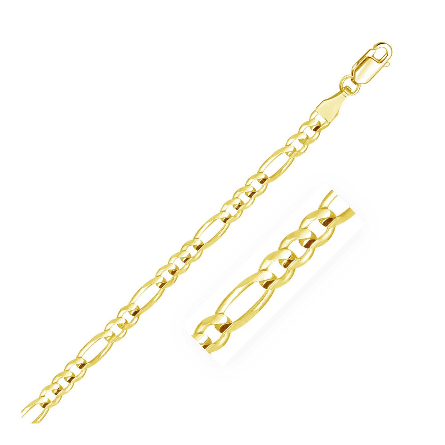 10K Yellow Gold Figaro Chain (4.50 mm)