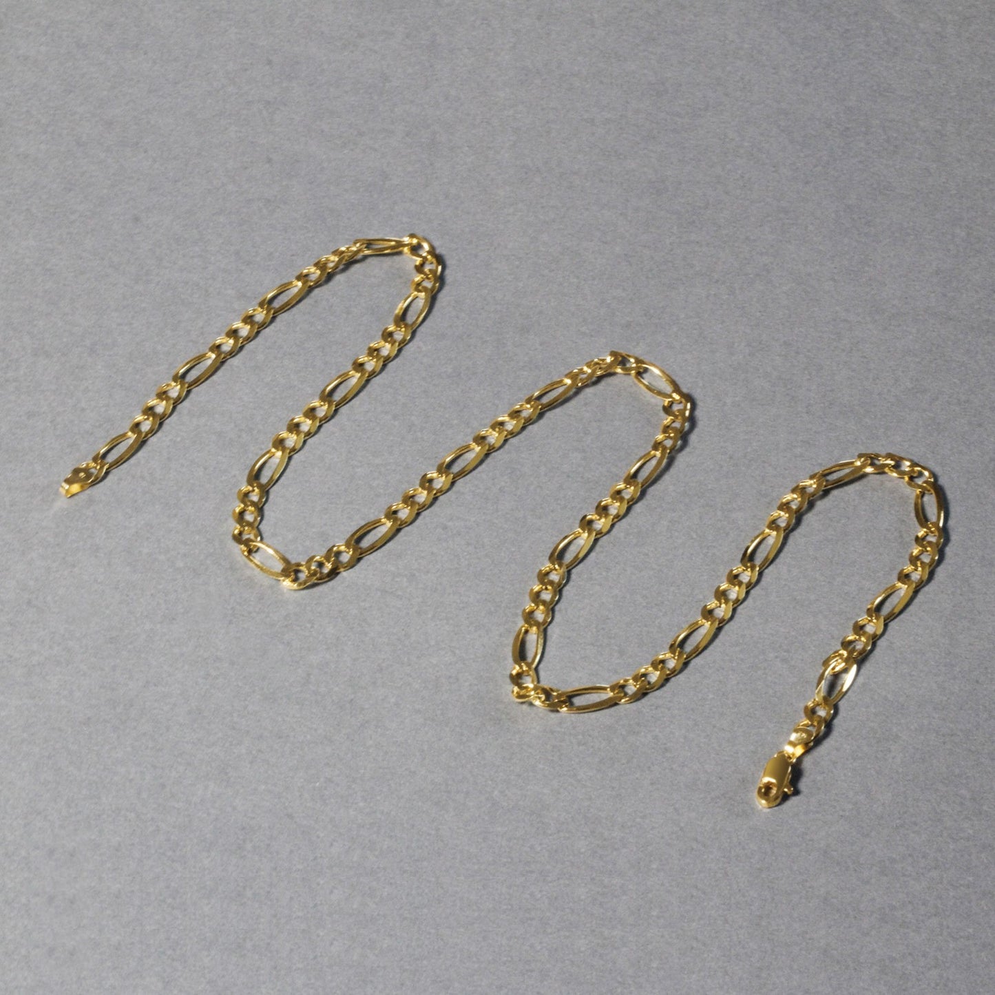 10K Yellow Gold Figaro Chain (4.50 mm)