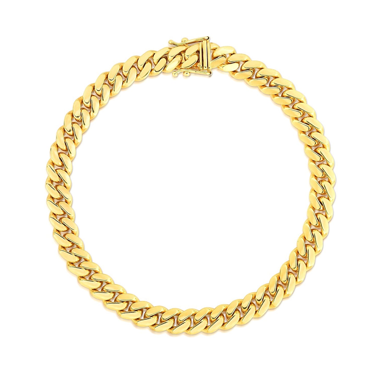 10k Yellow Gold Miami Cuban Bracelet (7.10 mm)