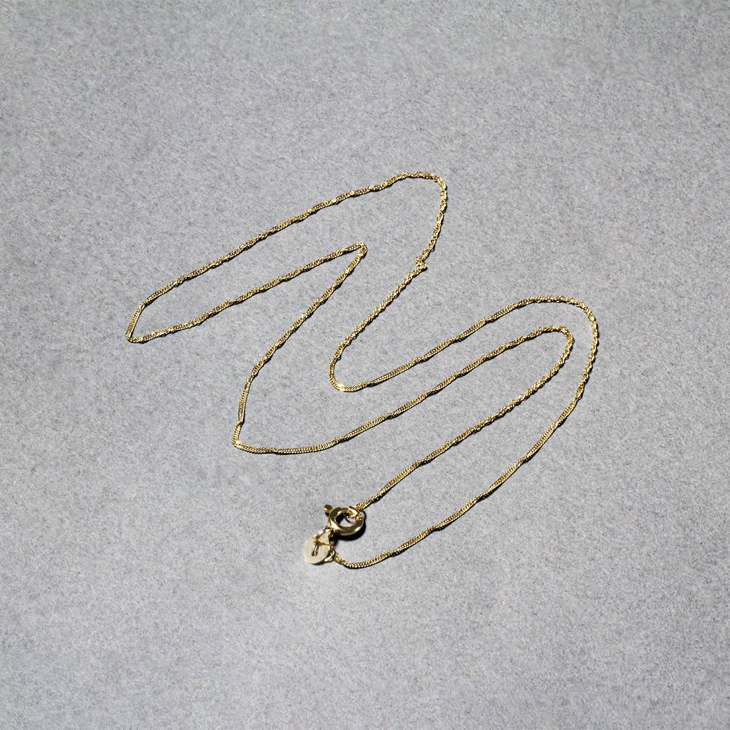 14k Yellow Gold Singapore Chain 0.8mm (0.81 mm)