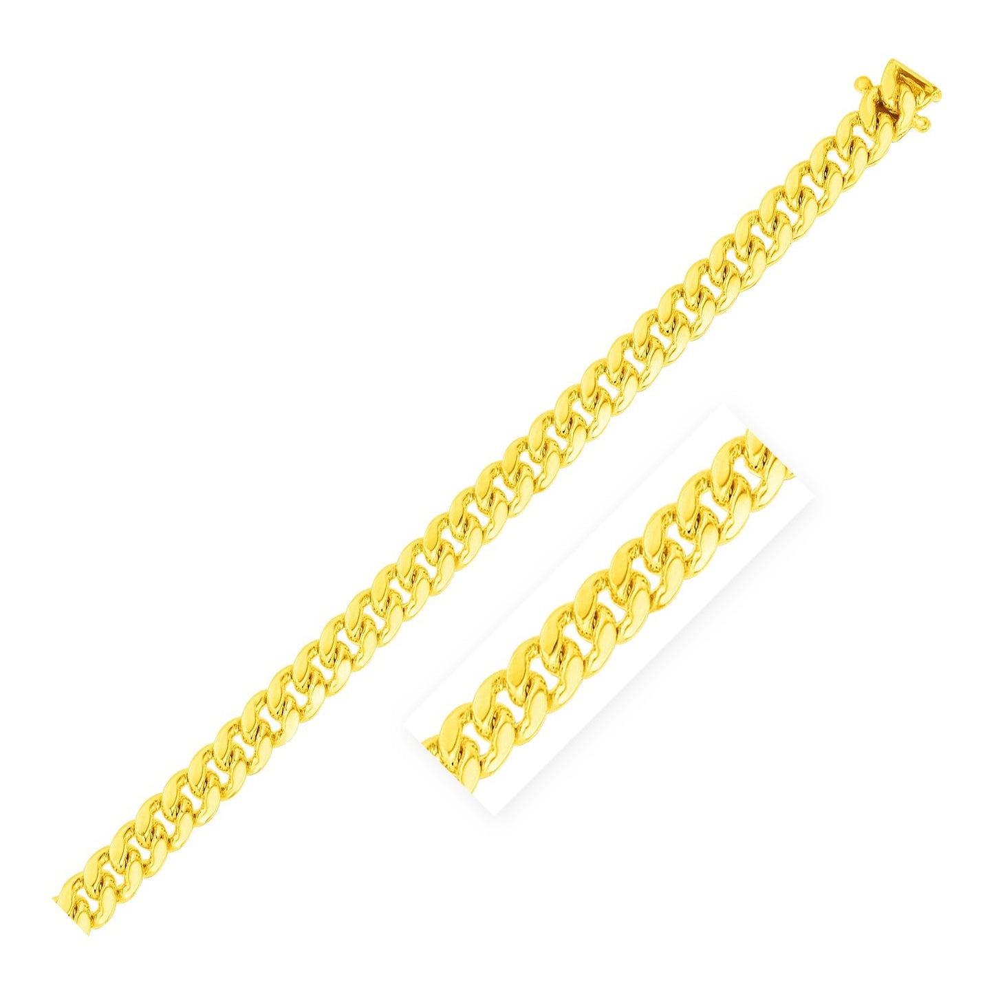 10k Yellow Gold Miami Cuban Bracelet (6.10 mm)