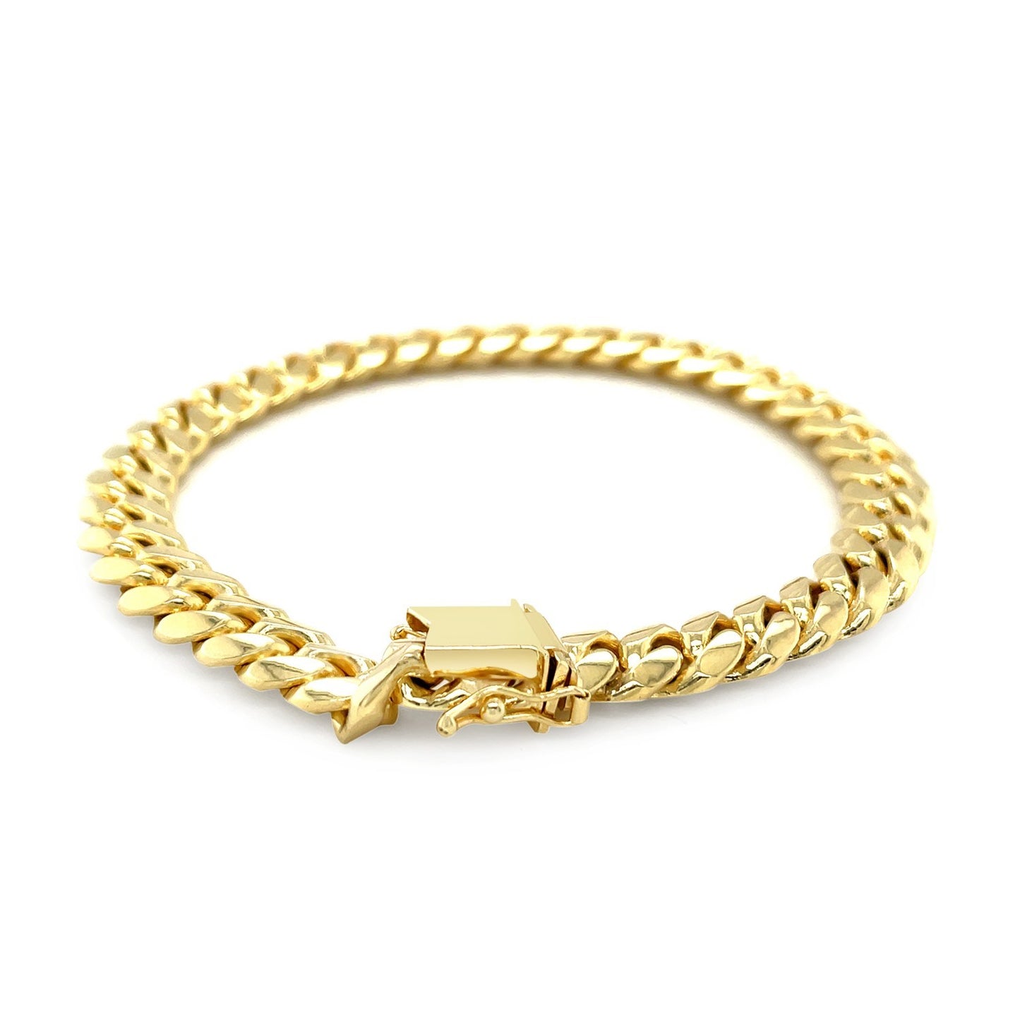 10k Yellow Gold Miami Cuban Bracelet (8.20 mm)