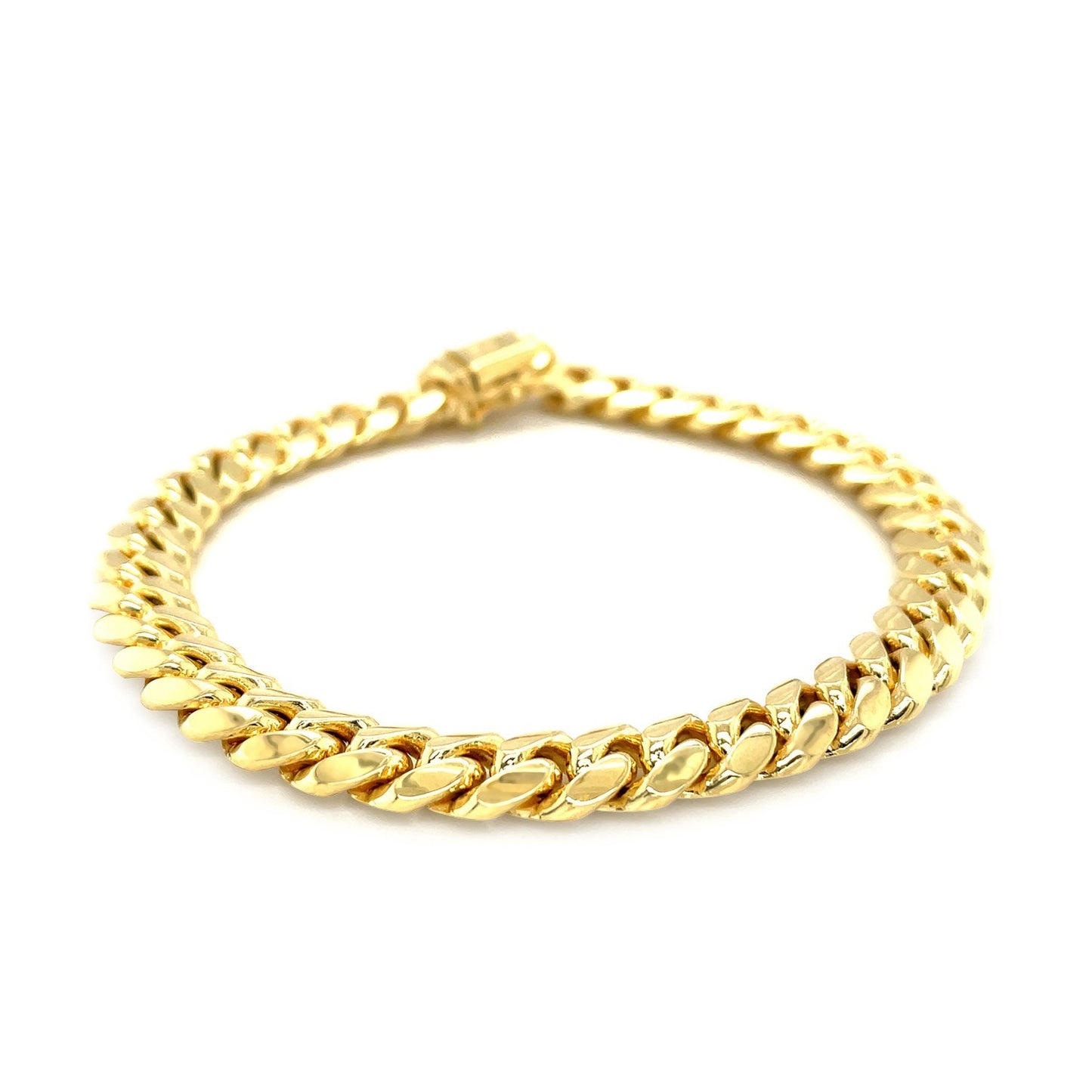 10k Yellow Gold Miami Cuban Bracelet (8.20 mm)