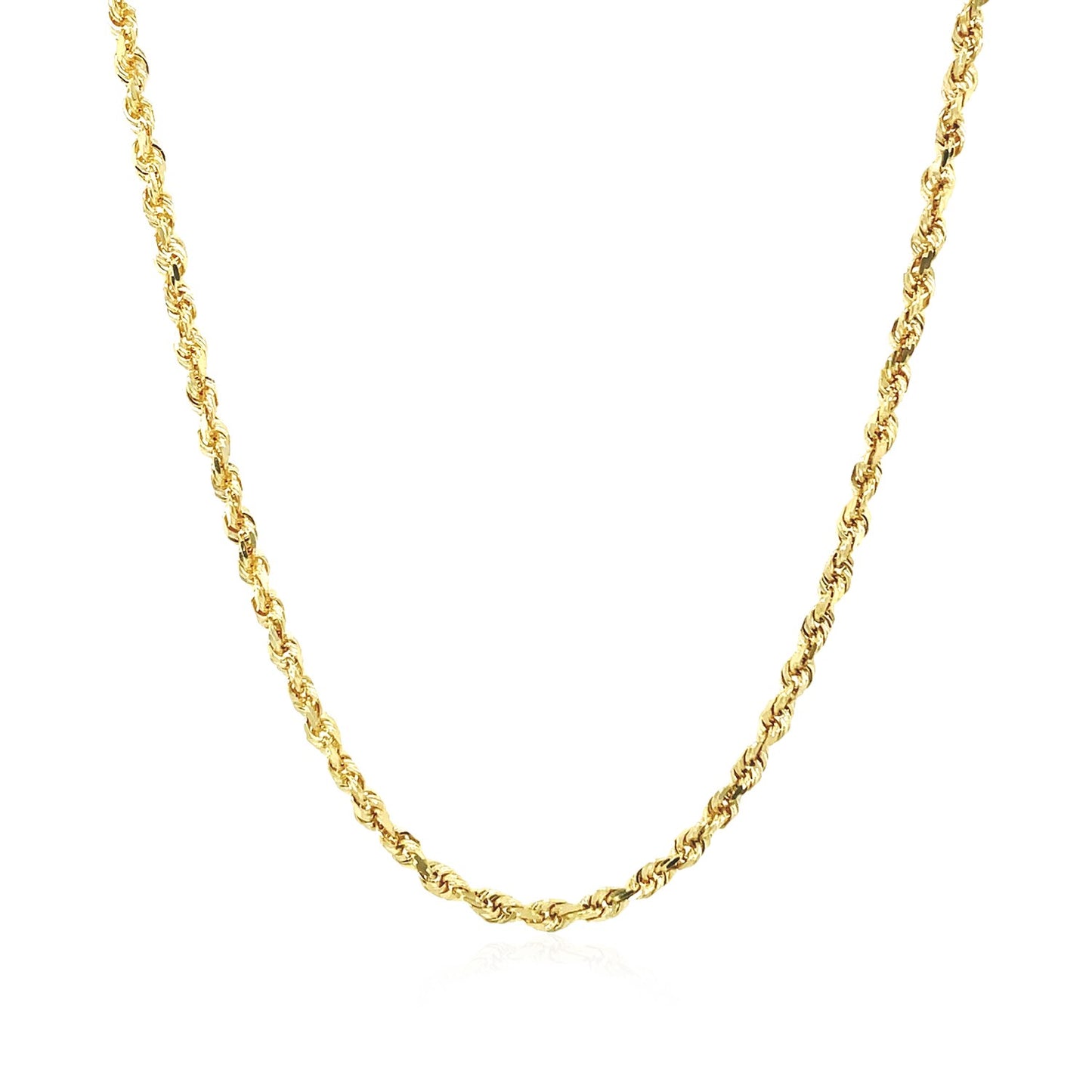 10k Yellow Gold Diamond Cut Rope Chain (2.00 mm)