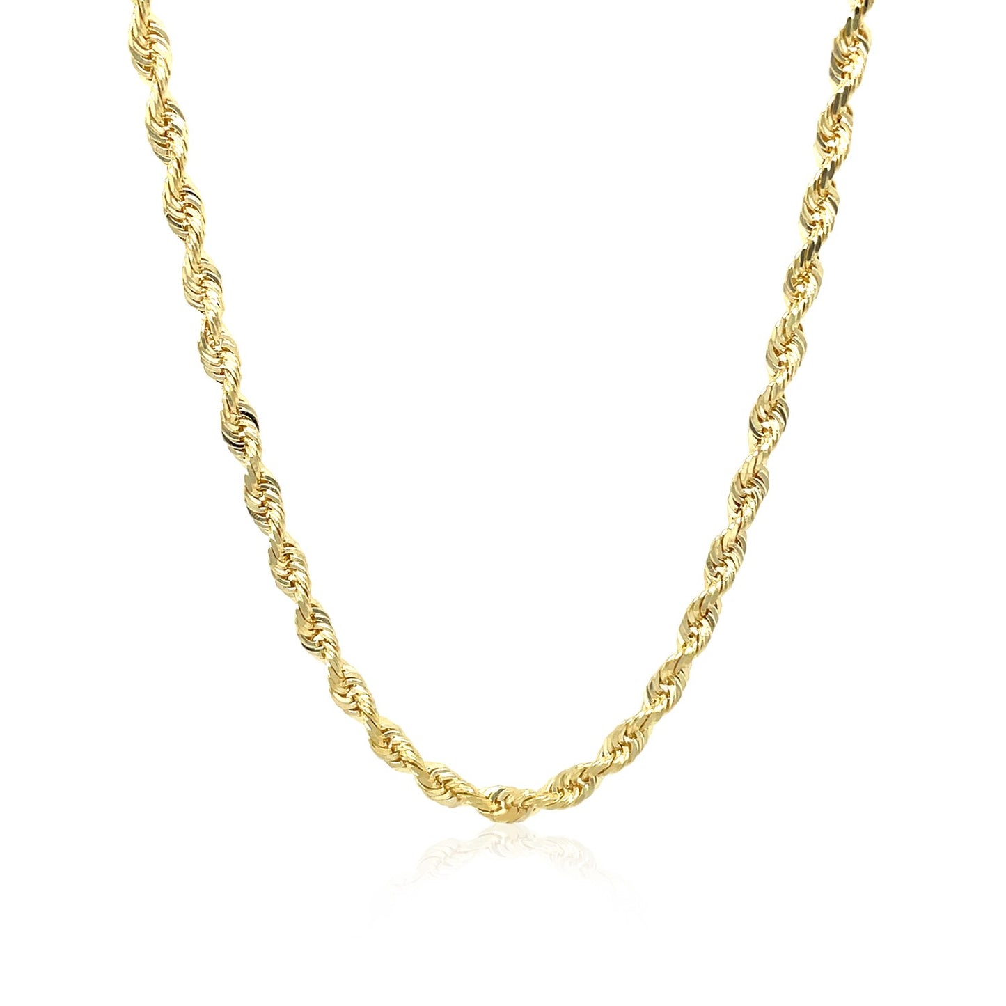 10k Yellow Gold Diamond Cut Rope Chain (3.00 mm)