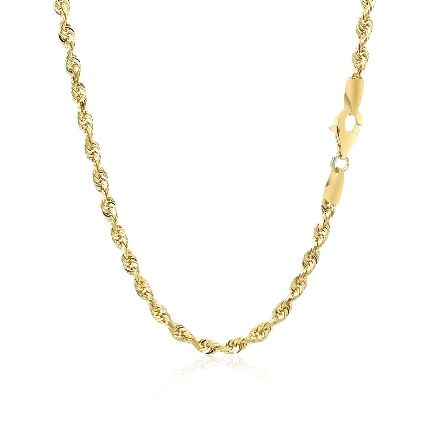 10k Yellow Gold Diamond Cut Rope Chain (3.00 mm)