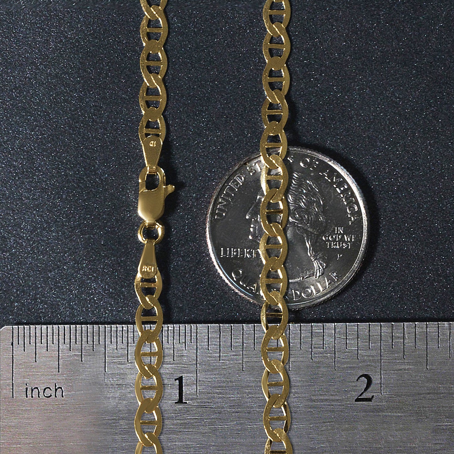 10k Yellow Gold Mariner Link Chain (4.50 mm)