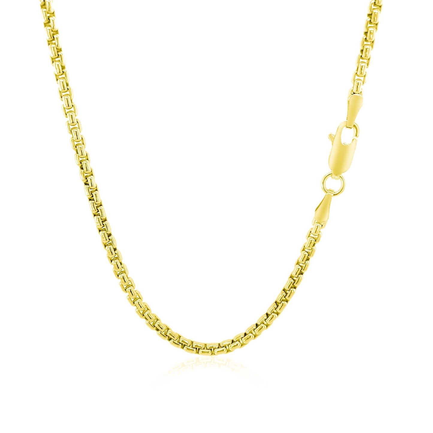 14k Yellow Gold Round Box Chain (2.50 mm)