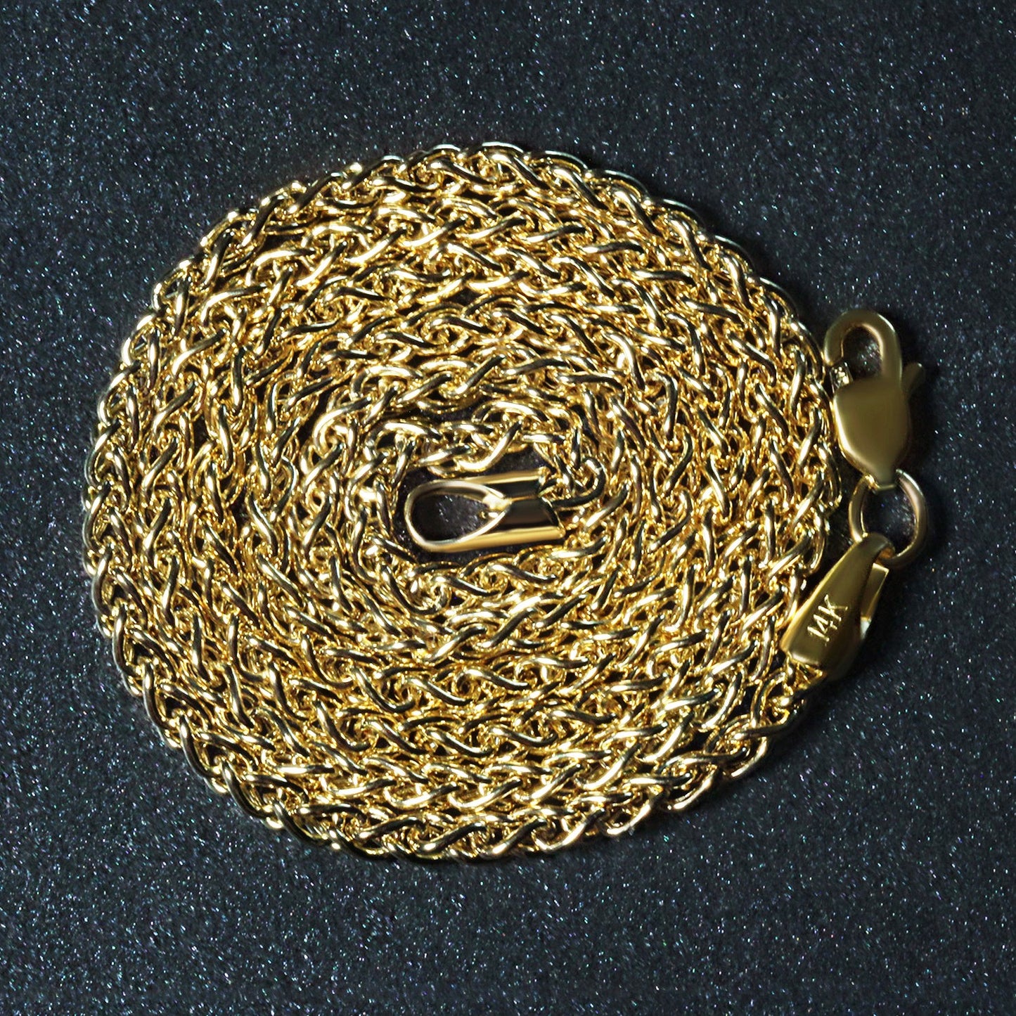 14k Yellow Gold  Light Weight Wheat Chain (2.40 mm)