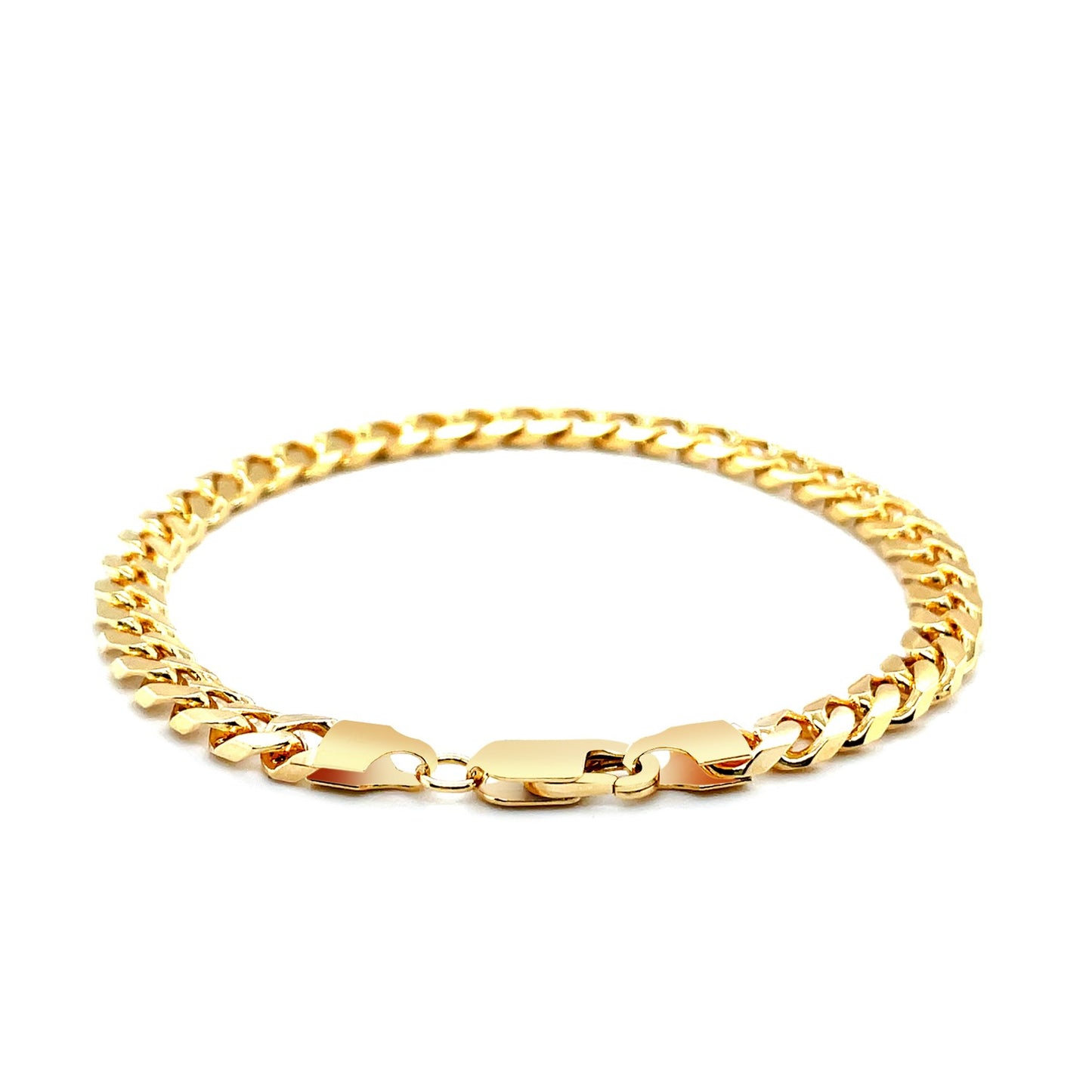 14k Yellow Gold Solid Miami Cuban Bracelet (6.00 mm)