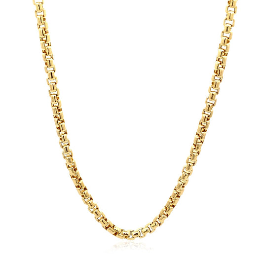 14k Yellow Gold Round Box Chain (3.40 mm)