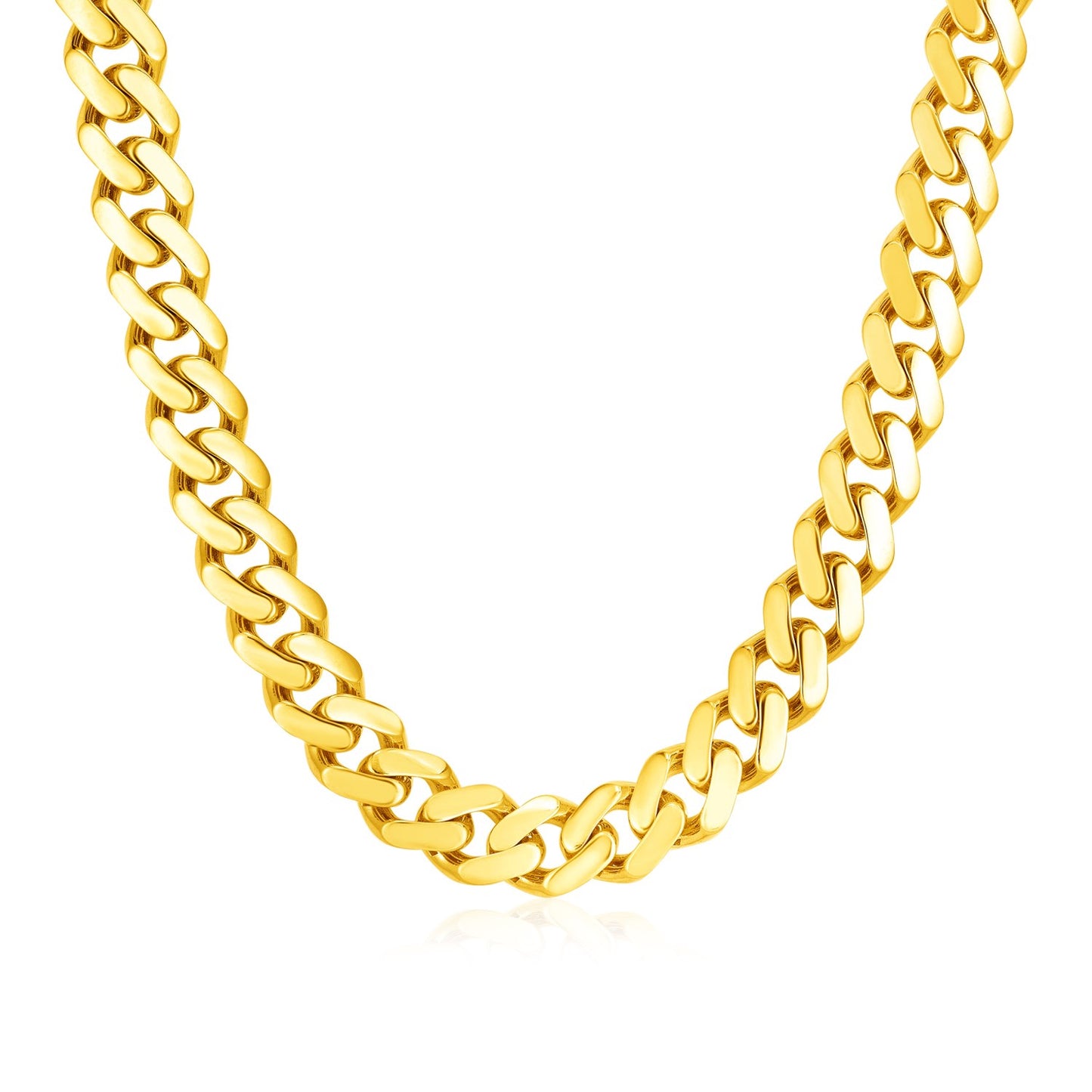 14k Yellow Gold Polished Miami Cuban Chain (13.5mm)