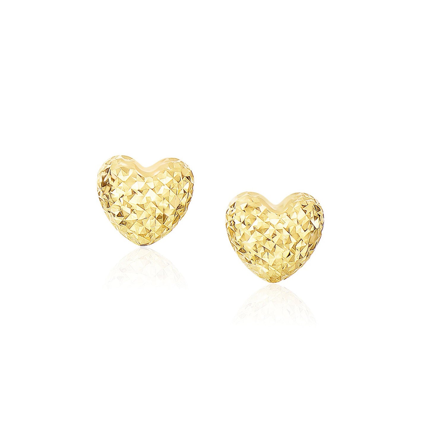 14k Crystal Sweetheart Earrings