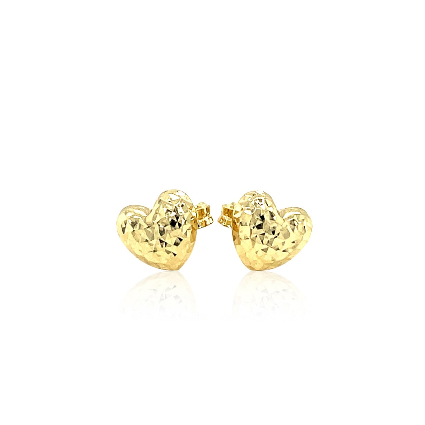 14k Crystal Sweetheart Earrings