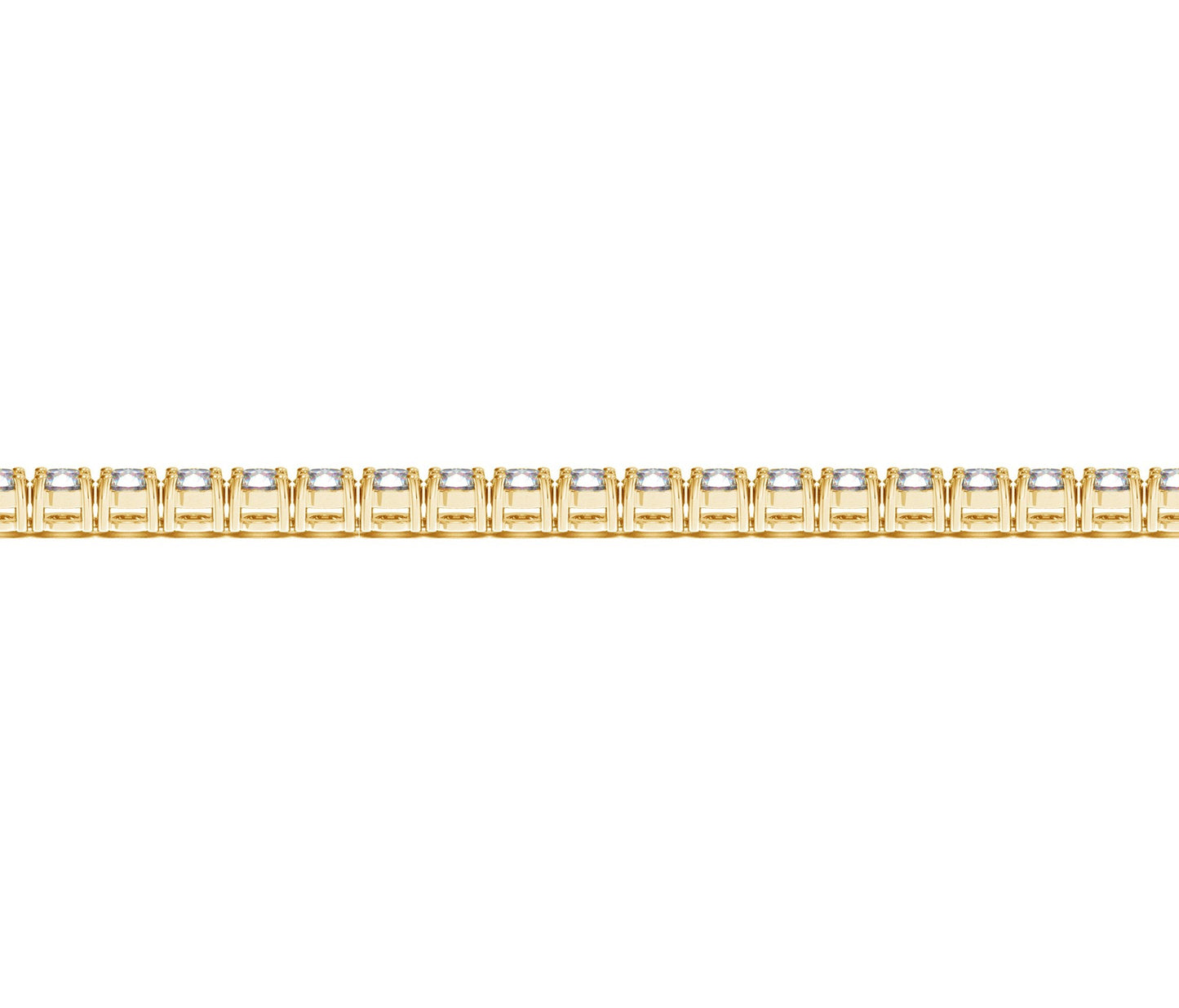 Lab Grown Round Diamond Tennis Bracelet in 14k Yellow Gold (5 cctw  F/G  VS2/SI1)