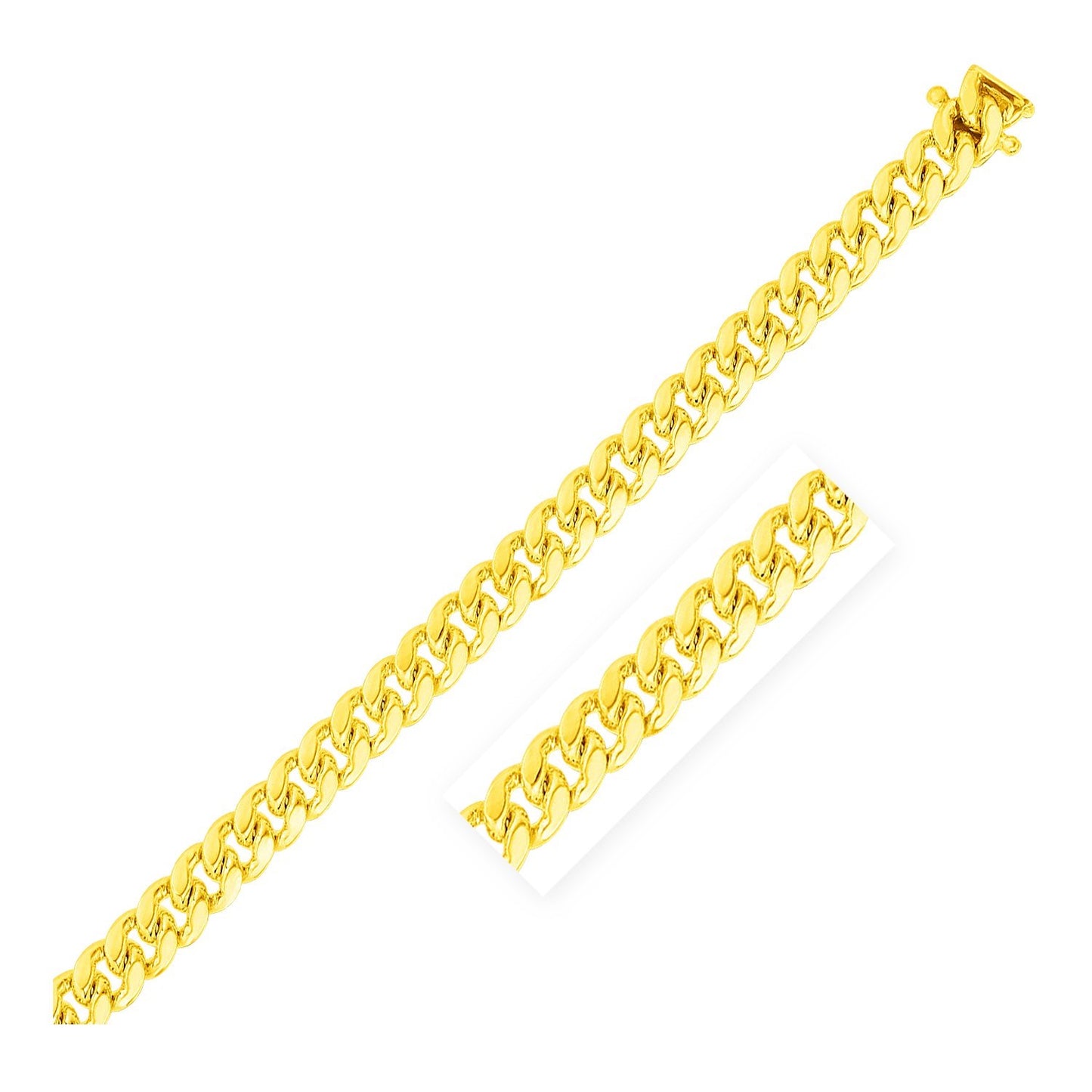 10k Yellow Gold Miami Cuban Chain (7.10 mm)