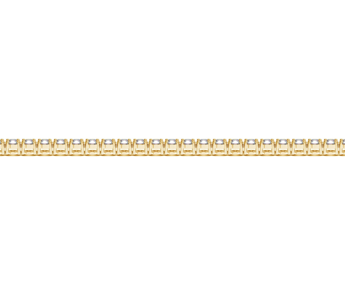 Lab Grown Round Diamond Tennis Bracelet in 14k Yellow Gold (3 cctw F/G  VS2/SI1)