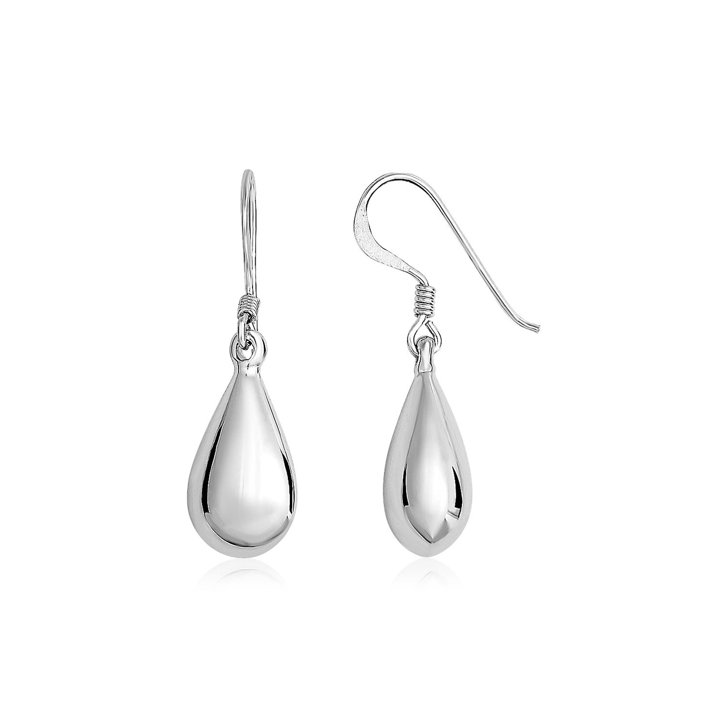 Puffed Teardrop Earrings