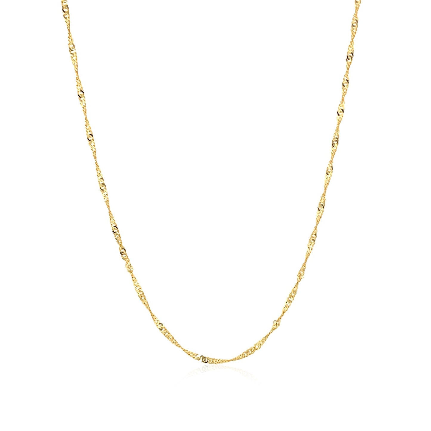 14k Yellow Gold Singapore Chain (1.30 mm)