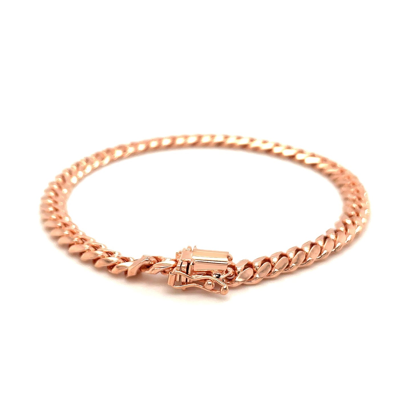 14k Rose Gold Miami Cuban Bracelet (6.10 mm)