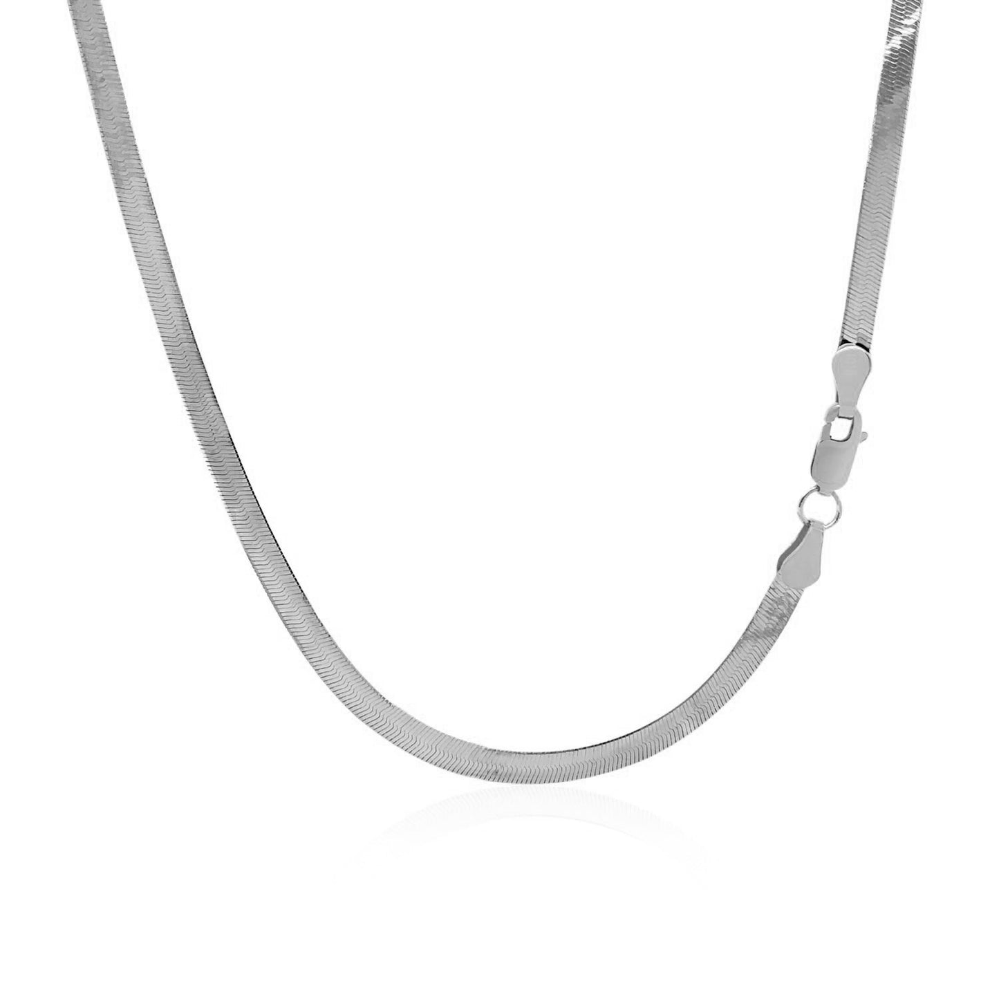 14k White Gold Super Flex Herringbone Chain (2.80 mm)