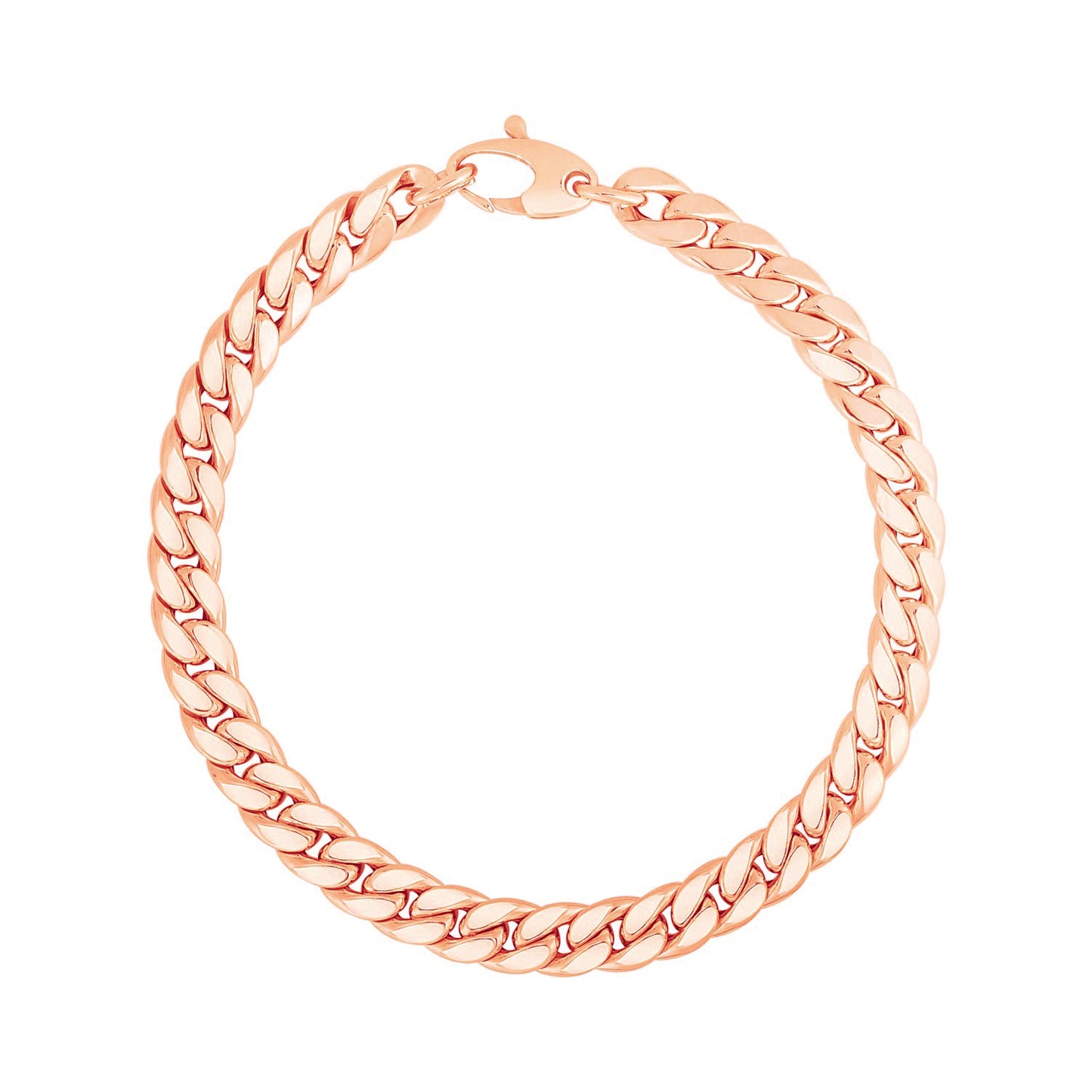 14K Rose Gold Cuban Link Bracelet (5.9mm)