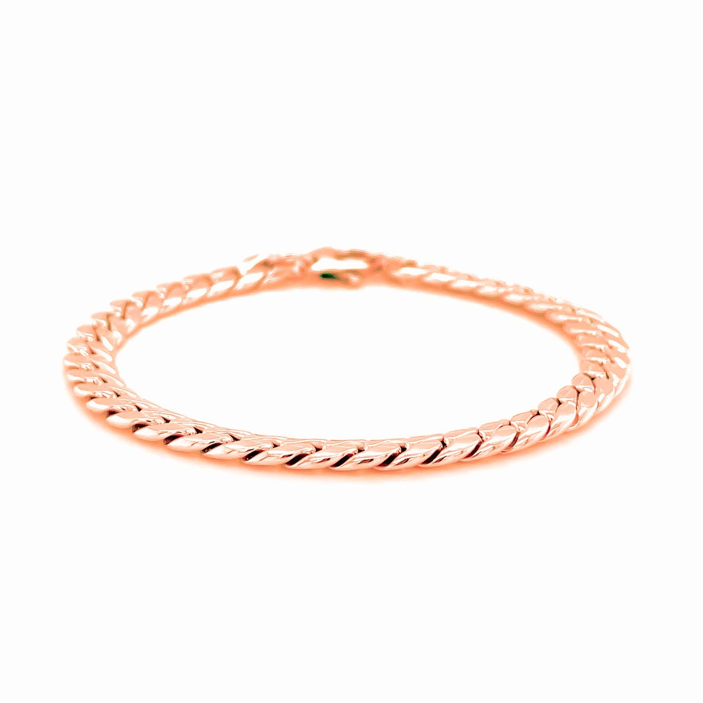 14K Rose Gold Cuban Link Bracelet (5.9mm)