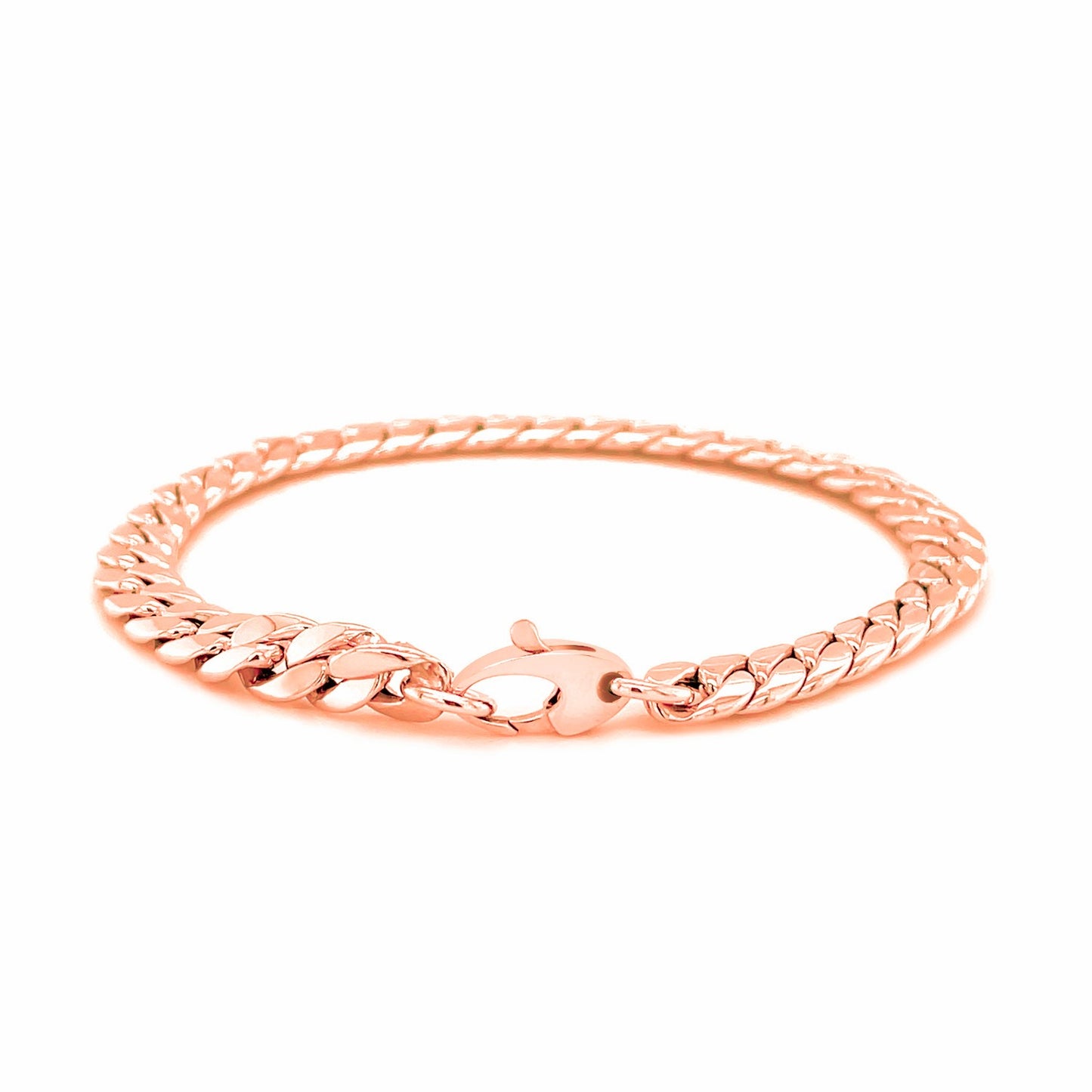 14K Rose Gold Cuban Link Bracelet (5.9mm)