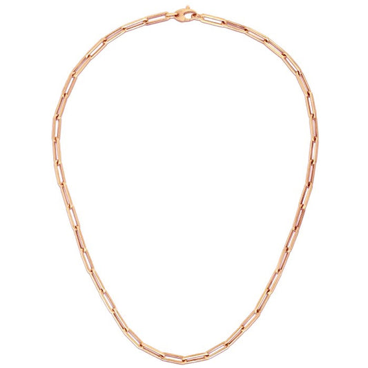 14K Rose Gold Chunky Paperclip Chain (4.20 mm)