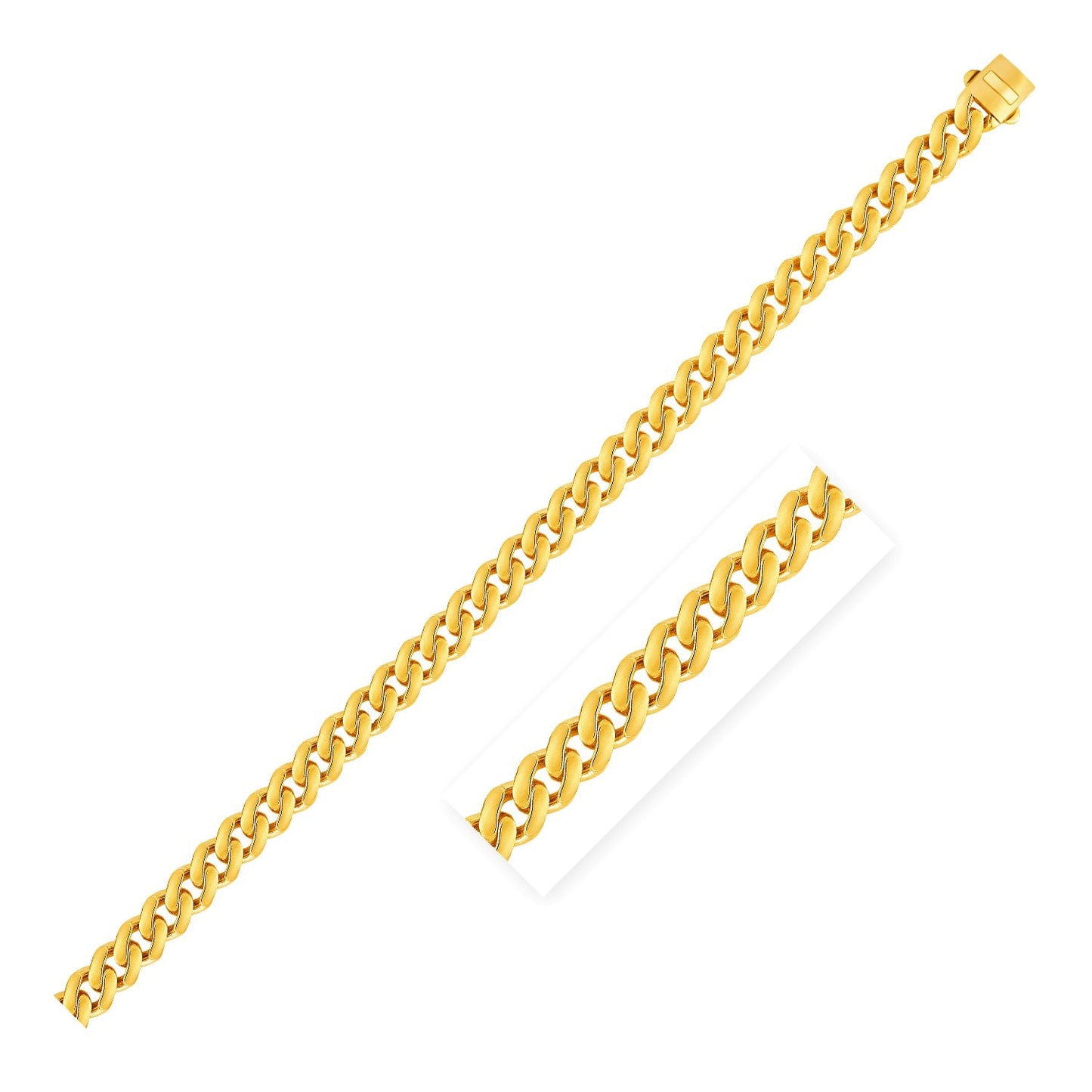 14k Yellow Gold Polished Miami Cuban Chain (6.5mm)