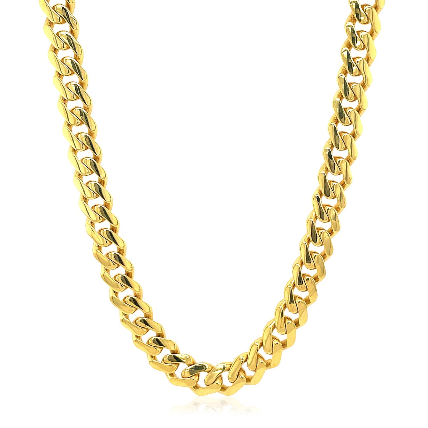 14k Yellow Gold Polished Miami Cuban Chain (6.5mm)