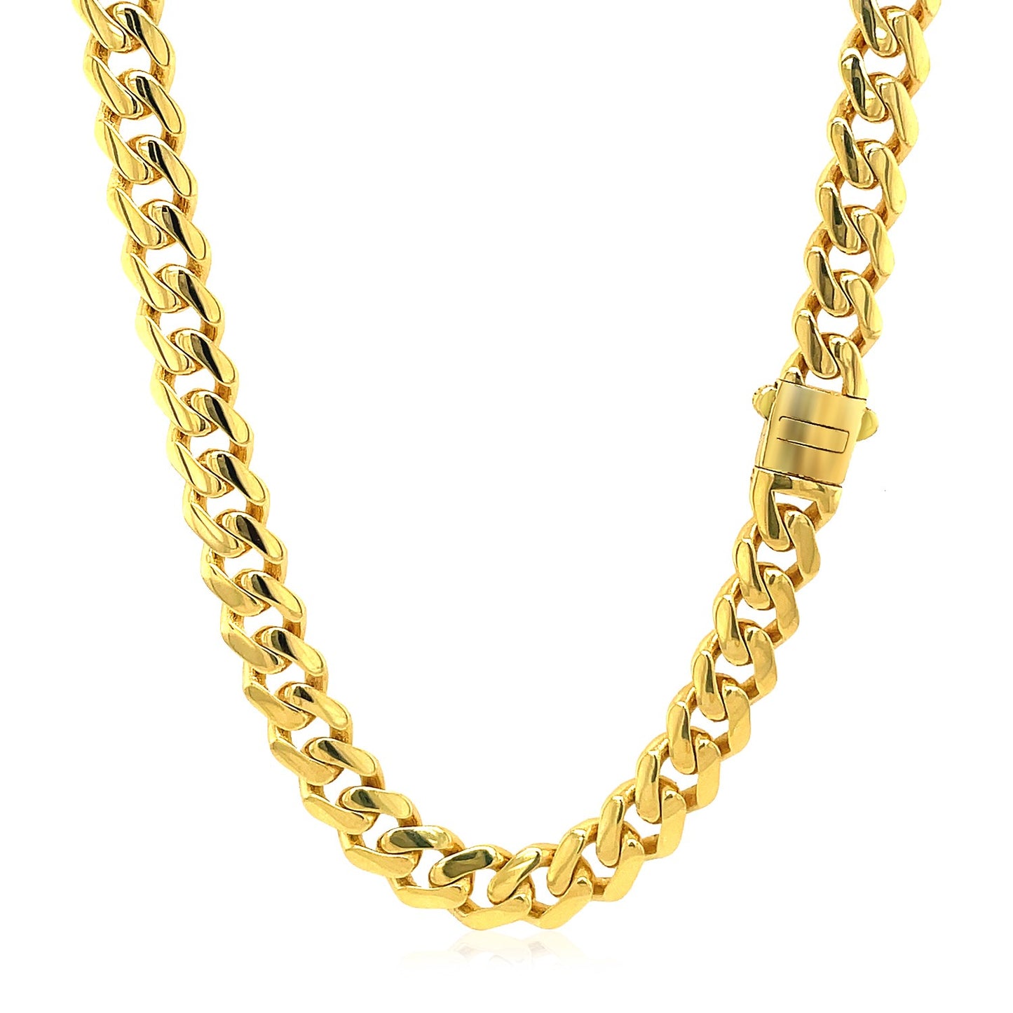 14k Yellow Gold Polished Miami Cuban Chain (6.5mm)